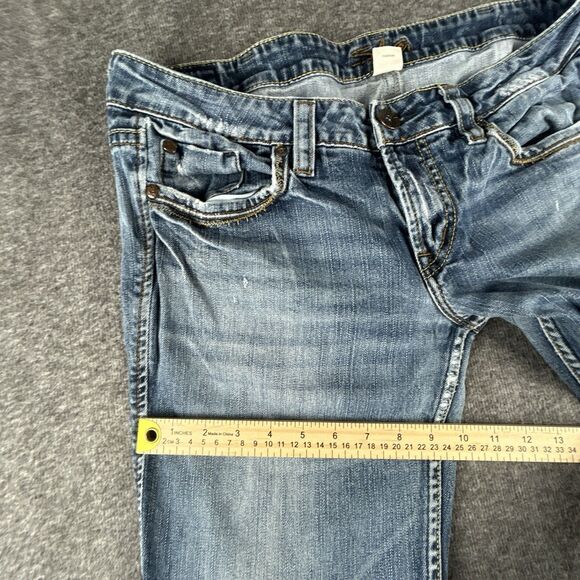 Silver Jeans Lola Womens Sz 36x29 Bootcut Embroidered Medium Wash Denim - Picture 7 of 10